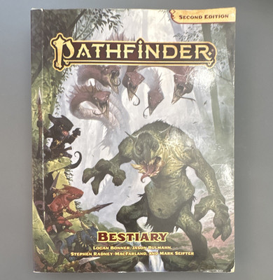 Pathfinder RPG Bestiary Second Edition Hardcover Paizo 2019 PZO2102 PF2E