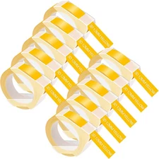 10PK For DYMO 3D Embossing Label Tape Organizer Xpress A521208 White/Yellow 12mm