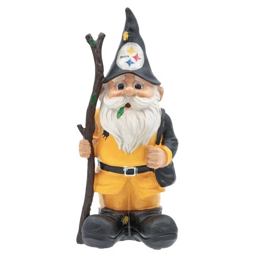 Officially Licensed NFL Pittsburgh Steelers 8-1/2" Poly-resin Garden Gnome