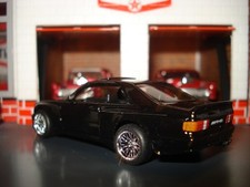 Mercedes Benz 1989 560 seg AMG edición personalizada 1/64 negro con ruedas y neumáticos fríos