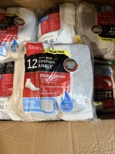 Hanes Men'S Double Tough Ankle Socks, 12-Pair Pack size 12-14 shoe size