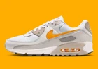 Nike Air Max 90 White Laser Orange Vast Grey Nby DM0029-119 Men's