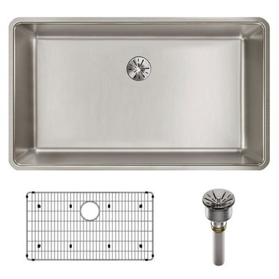 Elkay ELUHH3017TPDBG Iconix 32-1/2'' Undermount 1 Basin Stainless Steel Sink