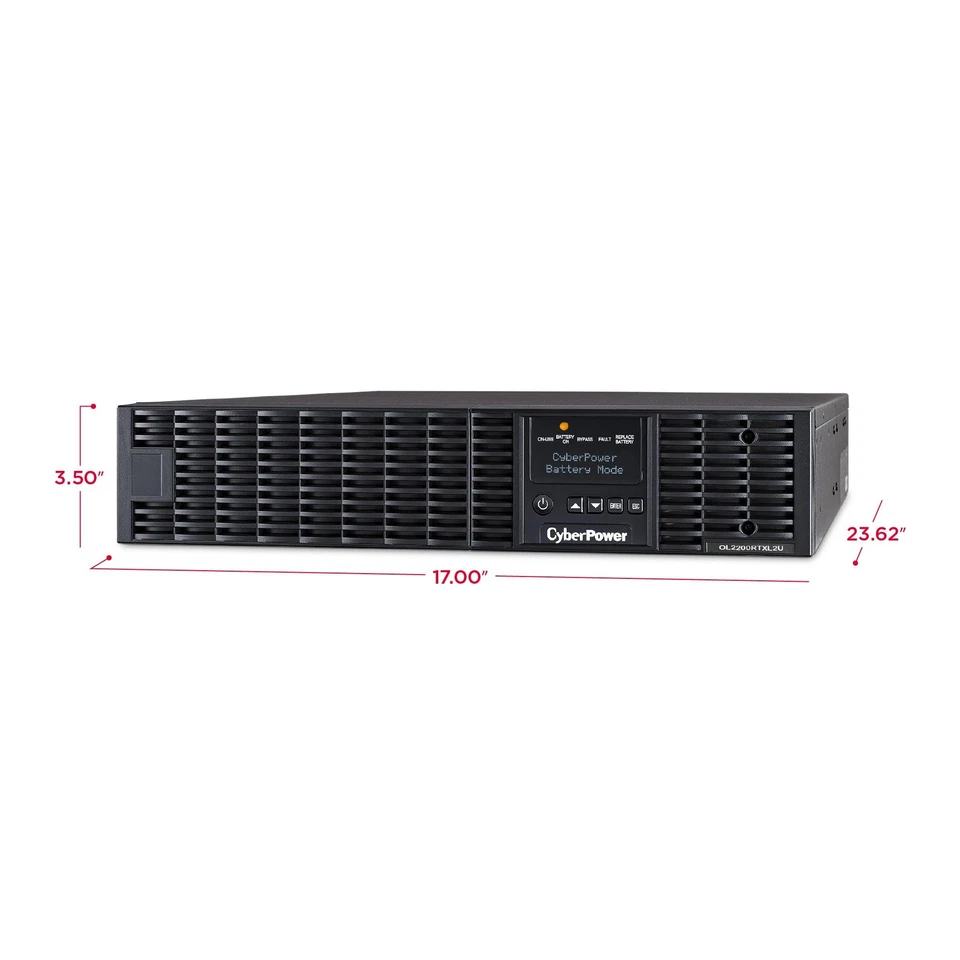 CyberPower OL2200RTXL2U Smart App Online UPS System 2200VA/1800W 7 Outlets - Image 2 of 4