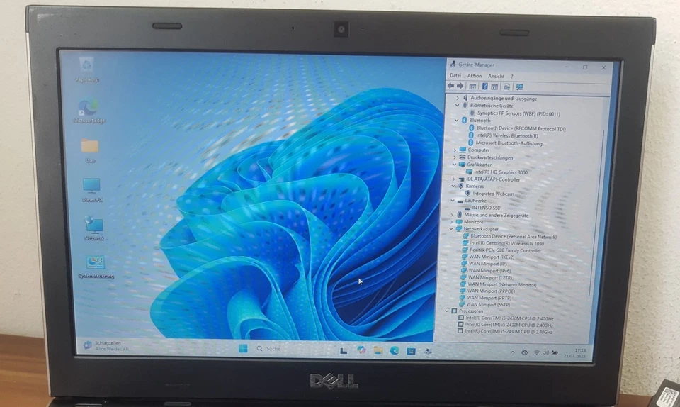 13,3" Notebook Dell Vostro V131 Intel i5 2,9GHz 8GB 256GB SSD FP Webcam Win11Pro - Bild 3 von 4