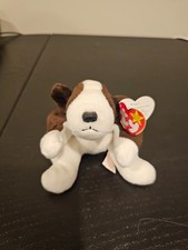1997 Original Ty Beanie Baby-Bruno the St Bernard  Plush Stuffed Dog w Tag