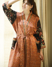 Pure Silk Kimono / Luxury Resort Wear Robe / Gifts For Her PS KMO5134
