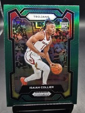 2024 Panini Prizm Draft Picks #2 Isaiah Collier Prizms Green Rookie RC