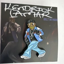 Pinzcity Pin Kendrick Lamar Aux Pin pack Scare Bear Hat Pin Super Limited