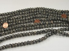 10 Strands 15" 8mm x 11mm India Handmade Water Buffalo Bone Beads DNG-20   