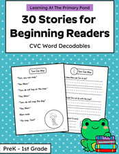 30 Stories for Beginning Readers: CVC Words B...