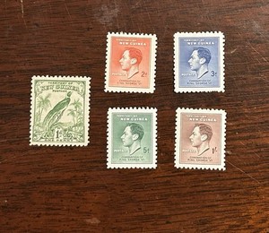 New Guinea Stamps 1925-1939 Unused HR Bird George VI