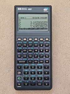 HP Hewlett Packard 48GX Graphing calculator, high contrast LCD, new batteries
