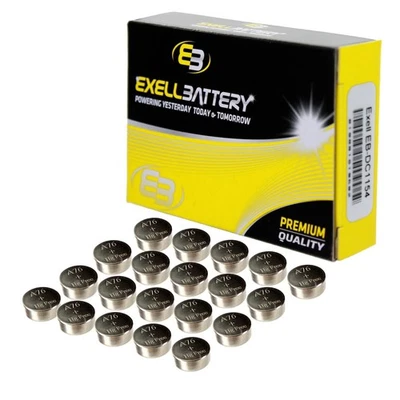 EXELL BATTERY 20x DOG Collar Battery Fits Original HEXBUG (translucent body), HEXBUG Nano Bots