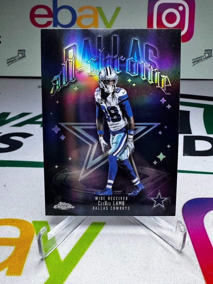 2025 Topps Chrome CeeDee Lamb All-Chrome Refractor - Dallas Cowboys