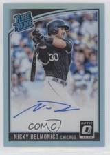 2018 Panini Donruss Optic Carolina Blue Prizm 9/35 Nick Delmonico Nicky Auto 0a7