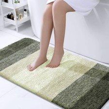 OLANLY Large Bathroom Rugs Mat 40x24, Extra Soft 40" X 24", Dark Green