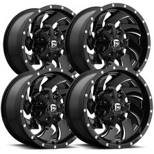 Set-4 Fuel D574 Cleaver 20x10 8x6.5 -18mm Blackmilled Wheels Rims 20 Inch