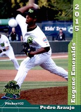 2015 Eugene Emeralds Grandstand #3 Pedro Araujo Dominican Republic Baseball Card