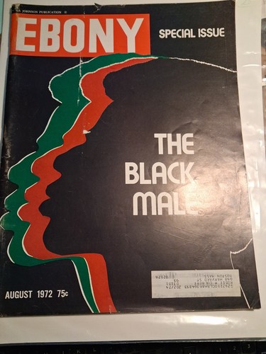 August 1972 Ebony Magazine Black Male cover Special Edition