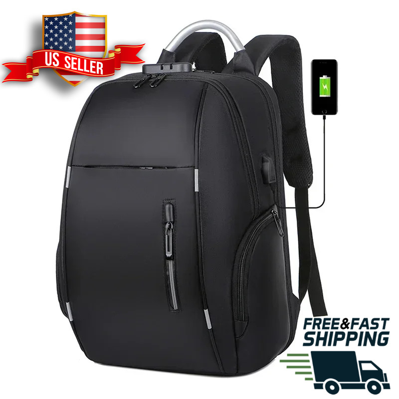 Backpack Usb Port Oxford Anti-Theft Laptop 15&Quot; Tsa Approved Travel Business New