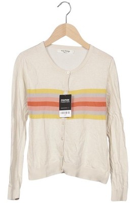 nice things Strickjacke Damen Cardigan Jacke Gr. S Baumwolle Cremeweiß #lujjktf