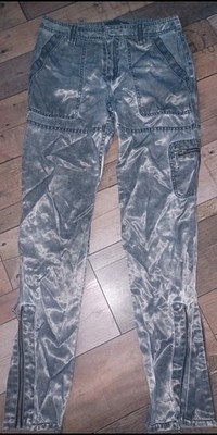 JOOP! JEANS DamenJeans W29 L32 Acid-Waschung Blau Grau Reißverschluss