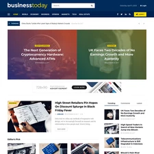 Business News Website Design with Free VPS Web Hosting and Installation