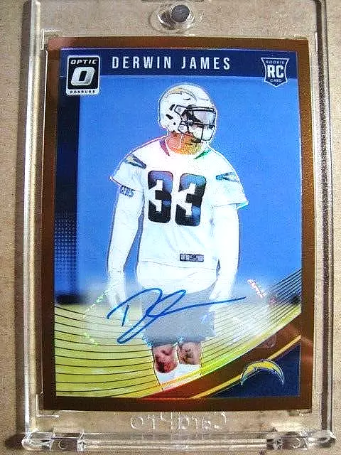 2018 Derwin James Donruss Optic Rookie Autograph Bronze Prizm RC MINT 🔥🔥🔥