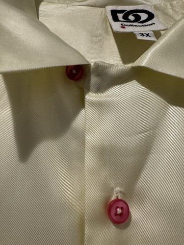 David Ortiz Collection Men’s Couture Life Ivory Bowling Shirt 3X 100% Cupro - Picture 6 of 12