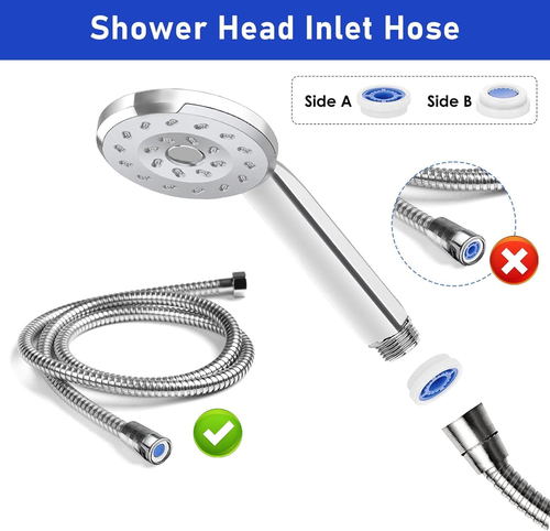7 Water Restrictor for Shower Head, Shower Flow Pressre Reducer Limiter Set Wate - Picture 3 of 7