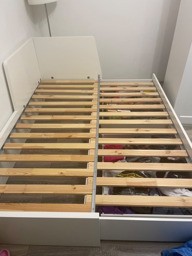 Klappbett von Ikea. mit 2 Schubladen. Weiße Farbe. Sehr guter Zustand - Bild 2 von 5