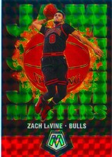 Zach LaVine 2019-20 GREEN MOSAIC PRIZM Jam Masters Basketball Card #18 Bulls