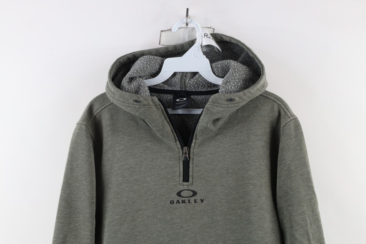 90-00’s Oakley logo zip up Parker Vintage Oakley Mens Large Spell Out Center Logo Half Zip
