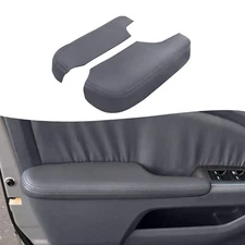 Front Door Panel Arm Rest Cover Leather fits Honda Odyssey 2005-2010 Dark Gray