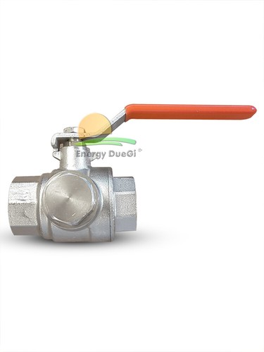 MESSING KUGELHAHN BEDRUCKT MIT INTEGRIERTEM FILTER 3/4"; 1" FF - Bild 3 von 5