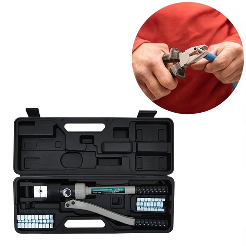 Heavy Duty Hydraulic Cable Crimper 18in - Hex Dies 16-240mm (Black) - Picture 14 of 24