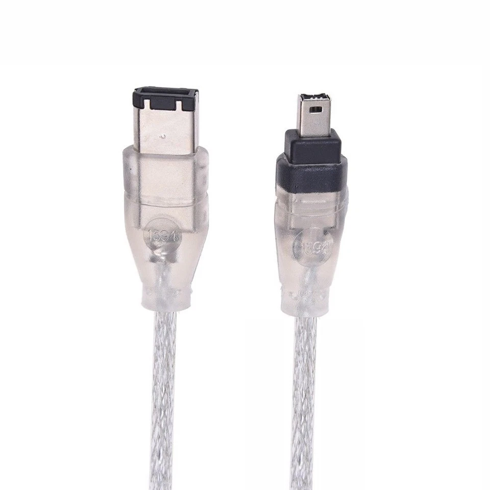 IEEE Firewire 1394 Cable 4 Pin to 6 Pin 4-6 Pin link Cable Wire 2.5 Ft - Image 2 of 4
