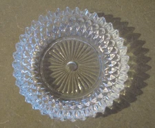Indiana Glass Diamond Point Crystal Ashtrays/Catch-all Trays 7278 - NEVER USED