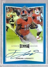 2017 Leaf Metal JORDAN LEGGETT Flashback Base Blue Prismatic Auto RC 22/50 Jets