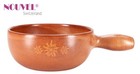 Käsefondue Caquelon Ø 22 cm Nouvel Swiss  Edelweiss  Design braun