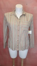 NWT O'Neill Women's Multicolor Collared Long Sleeves Button-Up Shirt Top Size S