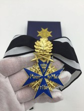 Top Quality Deutsches Prussia Blue Max Pour le Merite with Gold Oak Leaves Badge