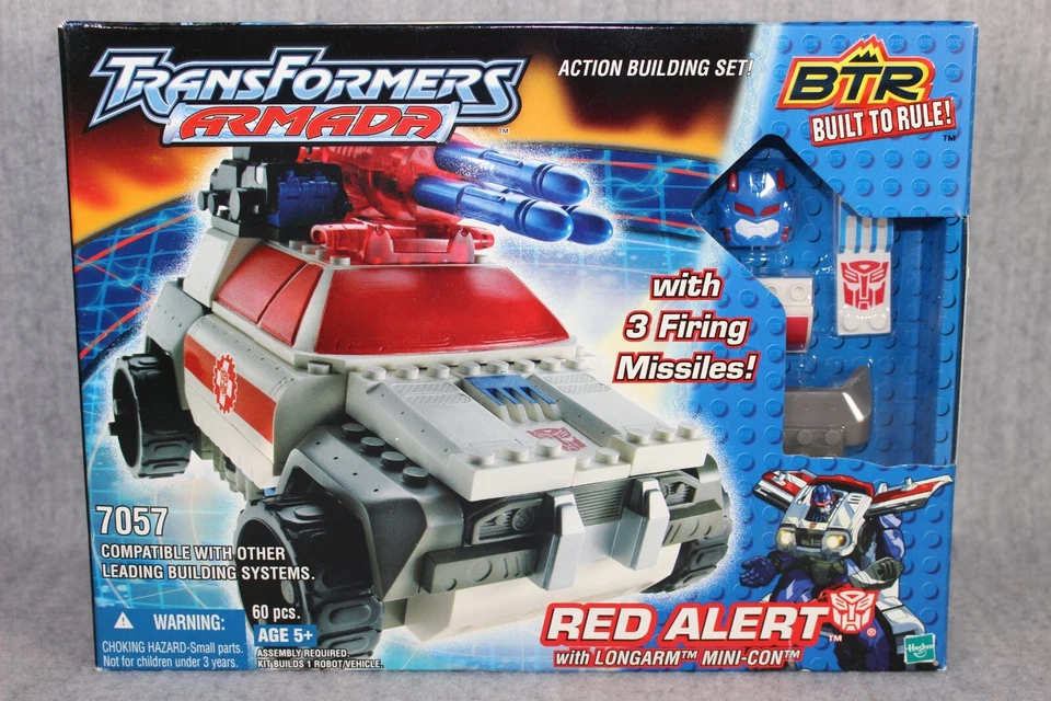 TRANSFORMERS BTR Armada Red Alert Hasbro 2003 Longarm Mini-Con Action Build Set - Bild 2 von 4