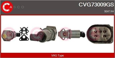 CASCO CVG73009GS AGR-Ventil für VW SHARAN (7M8, 7M9, 7M6)