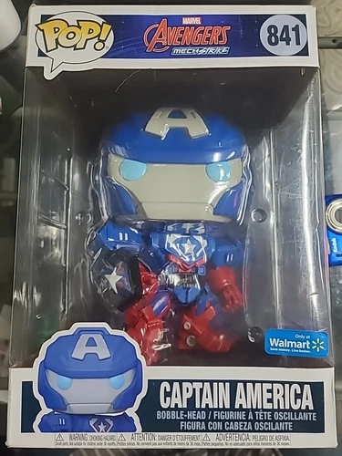 Funko Pop del Capitán América de 10 Marvel 841 Avengers Mech Strike
