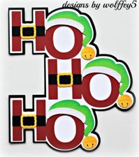 CRAFTECAFE XMAS TITLE premade paper piecing scrapbook page piece album WOLFFEY5