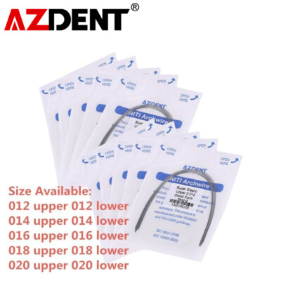 AZDENT Ortodonzia Dentale Super Elastico Niti Arco Fili Rotondo - Foto 3