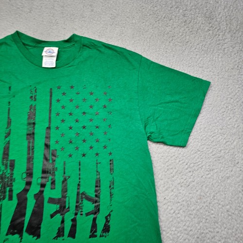 Delta PRo Weight Military Tee Mens Medium Green Short Sleeve Crew Neck Casual - Picture 3 of 11