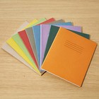 RHINO 8 x 6.5" Exercise Books, 48-Page, 8mm Lined + Margin, 9 Colours, 10-Pack